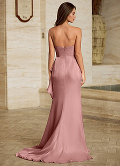 Liorah Pink Strapless Prom Dress image7