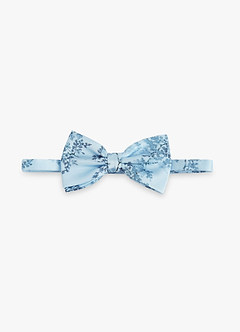 front Matte Satin Pre-Tied Bow Tie