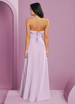 Barbie ♥ Azazie Final Sale Frosted Lilac A-Line Sweetheart Neckline Chiffon Dress image2