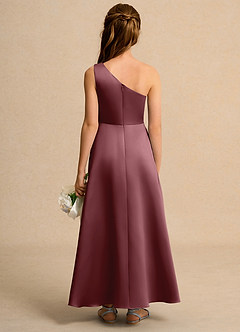 Azazie Taffy Junior Formal Flower Girl Klänningar Klä A-Line i Matt satäng Spets image2