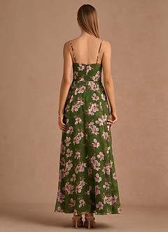 Robe Longue Vert Floral Amorelle image6