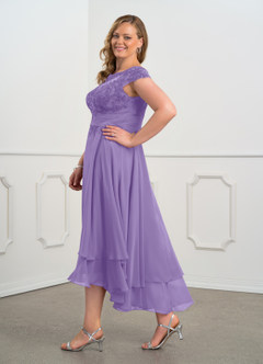Azazie Shonda Mother of the Bride Dresses Tahiti Lace Chiffon Dress image10