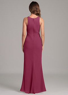 Azazie Allettie 신부 들러리 드레스 인어 쉬폰 바닥 길이 드레스 image2