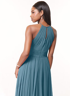 Azazie Cherish Bridesmaid Dresses Bermuda A-Line Pleated Chiffon Dress image5