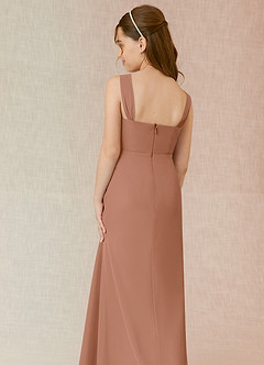 Azazie Denice Junior Bronzer A-Line Chiffon Dress image7