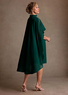 Azazie Irna Suknie dla Matki Panny Młodej Kolumna Szyfon Długość do kolan Sukienka image4