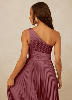Christian Siriano Bridal for Azazie 1008 Bridesmaid Dresses Desert Rose A-Line One Shoulder Stretch Satin Dress image6
