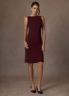 front Kennedy Cabernet Vestido estruturado com elastano