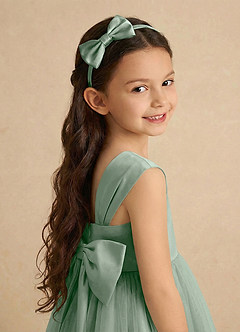 front Girls Satin Headband