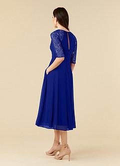 Azazie Gracelyn Kleider für die Brautmutter A-Linie Spitze Kleid Königsblau image4