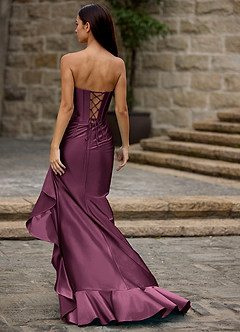Siren Ankara Red Mermaid Prom Dress image9