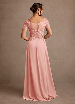 Azazie Alva Mother of the Bride Dresses Rosette A-Line Lace Dress image3