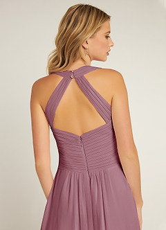 Azazie Claudia Bridesmaid Dresses Vintage Mauve A-Line Sweetheart Neckline Chiffon Dress image6
