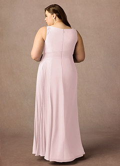 Azazie Galvan Mother of the Bride Dresses Blushing Pink A-Line Sequins Chiffon Dress image7