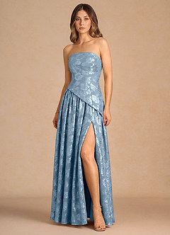 Marcella Dusty Blue Maxi Dress image3
