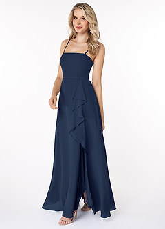Azazie Kaylee Final Sale Agave A-Line Ruched Chiffon Dress image3