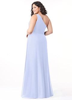 Azazie Dallas Brautjungfernkleider A-Linie One-Shoulder Chiffon Kleid Lavendel image7