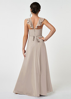 Azazie Emily Junior Frost A-Line Ruched Chiffon Dress image2
