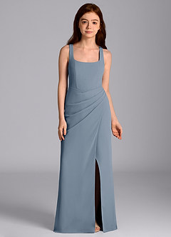 Azazie Mero Junior Twilight Mermaid Pleated Chiffon Dress image6