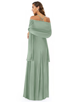 front Azazie Ireland Stretch Satin Shawl