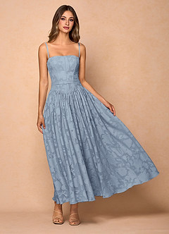 Robe Longue Poudre Bleue Skylar image4