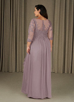 Azazie Calanthe Mother of the Bride Dresses Dusk A-Line Scoop Chiffon Dress image7