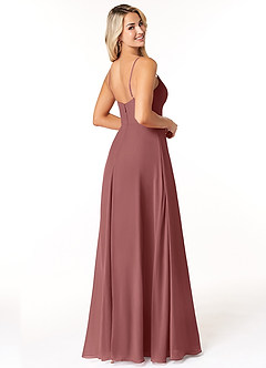 Azazie Moira Bridesmaid Dresses Amethyst A-Line Scoop Chiffon Dress image5