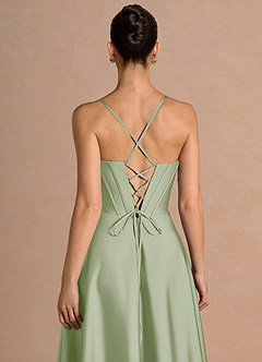 Lilyia Light Green Midi Dress image8