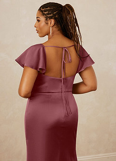 Christian Siriano Bridal for Azazie 1005 Bridesmaid Dresses Desert Rose Sheath Sweetheart Neckline Stretch Satin Dress image16