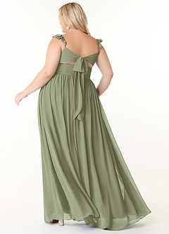 Azazie Metz Bridesmaid Dresses Pistachio A-Line Sweetheart Ruched Chiffon Dress image8