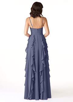 Azazie Peyton Bridesmaid Dresses Stormy A-Line Ruched Chiffon Dress image2