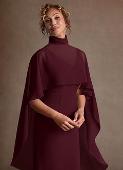 Azazie Irna Abiti per la Madre della Sposa Abito Colonna in Chiffon Cabernet image7
