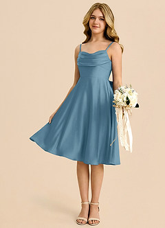 Azazie Bear Vestido de Bermudas de Satén Elástico de Corte en A con Escote de Corazón image4