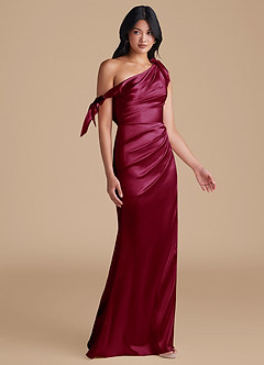 Xyla Merlot Bow Maxi Dress image7