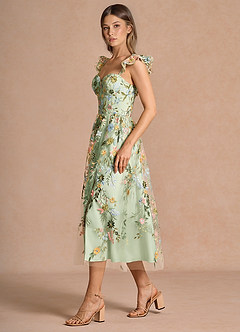 Denisse Lemon Multi Vestido midi image5