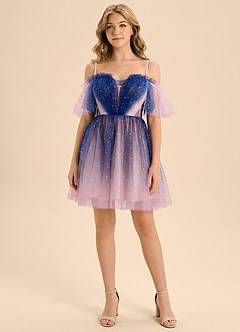 front Azazie Fina Junior Formal Dress