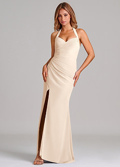 Azazie Emeria Suknie dla druhen Syrena Dekolt w kształcie serca Szyfon Do ziemi Sukienka image1