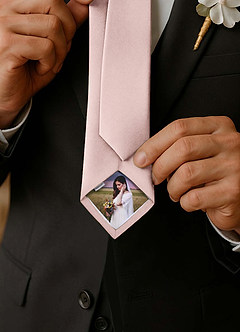 front Matte Satin Custom Photo Tie – Personalized Necktie