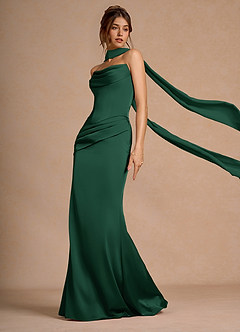 Vestido Verde Esmeralda Largo Sorrel image4