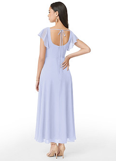 Azazie Bondi Bridesmaid Dresses Lavender A-Line Ruched Chiffon Dress image5