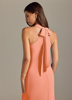 Azazie Doretta Bridesmaid Dresses Sunset Mermaid Pleated Chiffon Dress image2