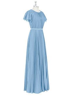 Azazie Kara Final Sale A-Line Pleated Chiffon Floor-Length Dress image9