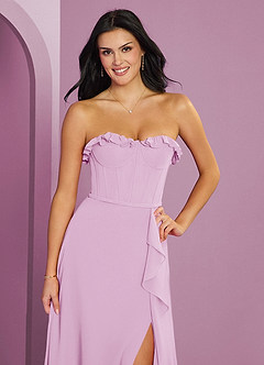 Barbie ♥ Azazie Bridesmaid Dresses Candy Pink A-Line Sweetheart Neckline Chiffon Dress image6