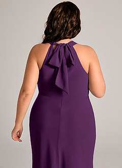 Azazie Doretta Brautjungfernkleider Meerjungfrau-Linie Plissee Chiffon Kleid Traube image12