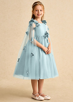 Azazie Staria vestidos de niña de las flores Vestido de Neblina de Tul de Princesa con Volante image8