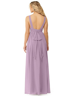 Azazie Kora Bridesmaid Dresses Wisteria A-Line Pleated Chiffon Dress image2