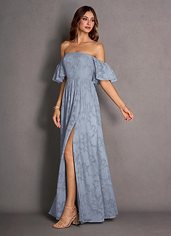 Maxi jurk Kallista Poederblauw image5
