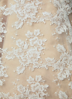 Azazie Layla Robes de mariée Robe Princesse en Dentelle Sans bretelles Diamant Blanc Champagne image3