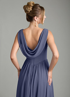 Azazie Novi Bridesmaid Dresses Stormy A-Line Pleated Chiffon Dress image3