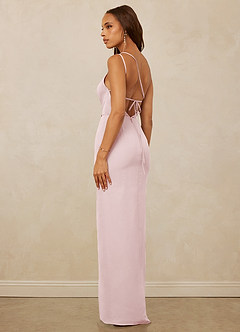 Christian Siriano Bridal for Azazie 1003 Bridesmaid Dresses Blushing Pink Sheath One Shoulder Chiffon Dress image7